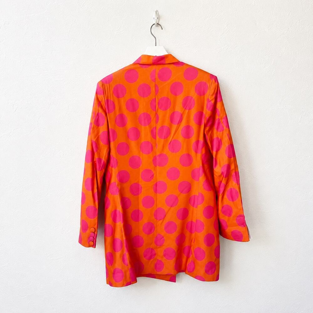 ARTSAY Solar Pop Pink Orange Polka Dot Blazer NWT Dopamine Maximalist - Picture 4 of 7